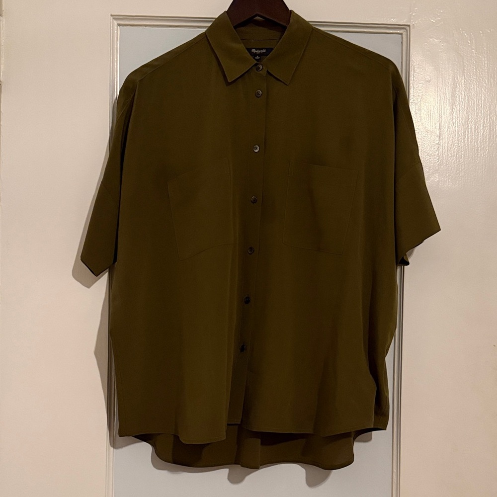 Madewell Silk Courier Shirt - Picture 4 of 6